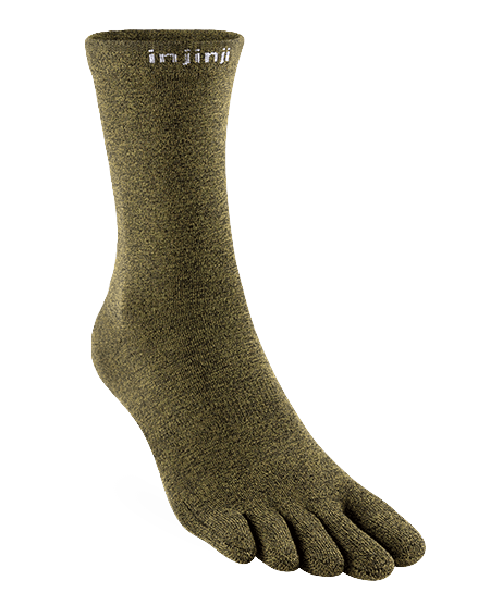 Injinji Liner CoolMax - Crew Socks Pine