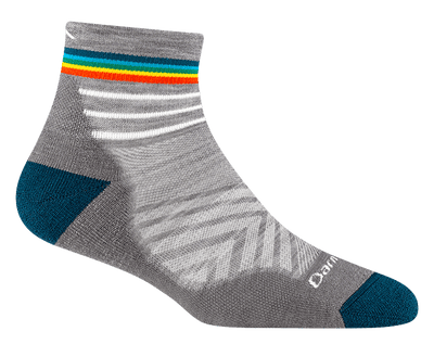 Darn Tough Women's Run Ultra-Lightweight - Quarter Socks Gray