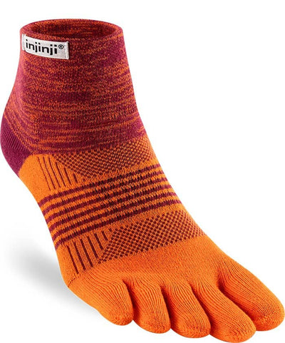 Injinji Trail Midweight Women's - Mini Crew Socks Flame