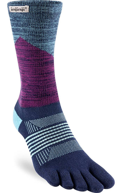 Injinji Trail Midweight Women's - Crew Socks Twilight