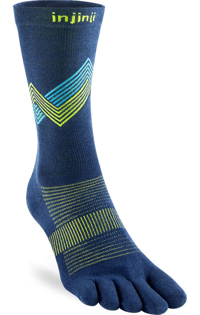 Injinji Run Lightweight - Crew Socks Glow