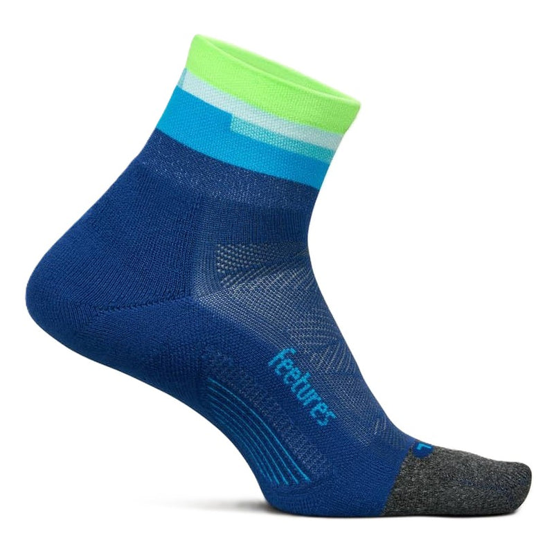 Feetures Elite Light Cushion - Quarter Socks Surfboard Blue