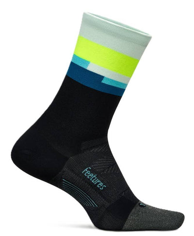 Feetures Elite Ultra Light - Mini Crew Socks Bayside Black