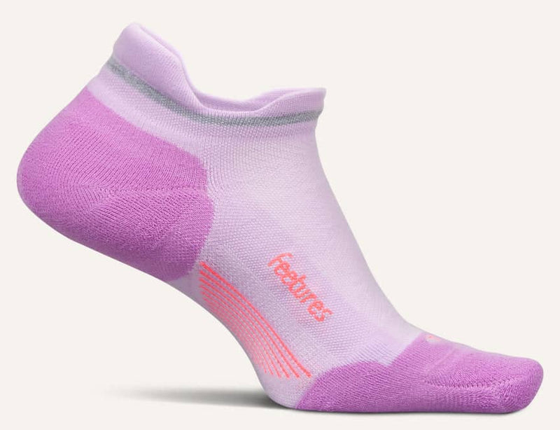 Feetures Elite Max Cushion - No Show Tab Socks Orchid Sunset