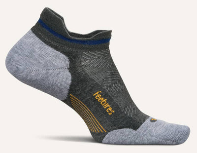 Feetures Elite Max Cushion - No Show Tab Socks Iron Steel