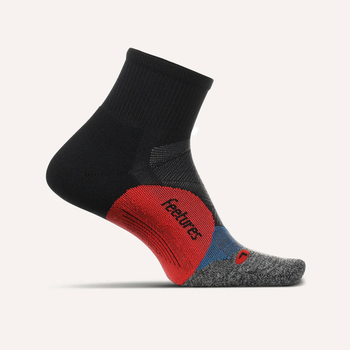 Feetures Elite Light Cushion Quarter Running Socks SockGeek