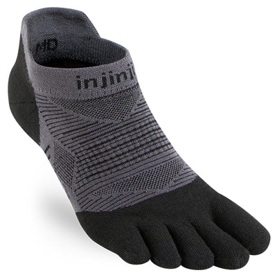 TAVI NOIR Taylor cushion Socks for Run, Hike, Bike - No Show Sport Socks,  Ebony, Small 